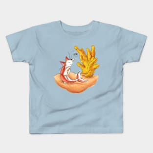 Coral Cat Tree Kids T-Shirt